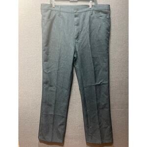 Vintage Wrangler Mens Dress Pants Polyester Blue 40x32 Made in Mexico